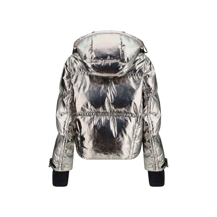 Moncler Grenoble Silver Polyester Shell Jacket