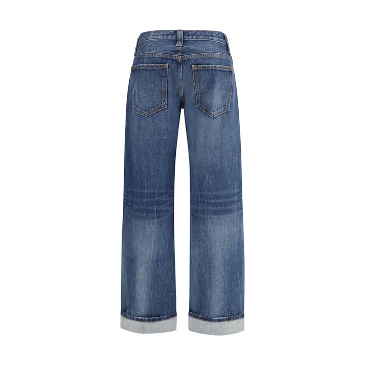 Khaite Blue Cotton Jeans Denim