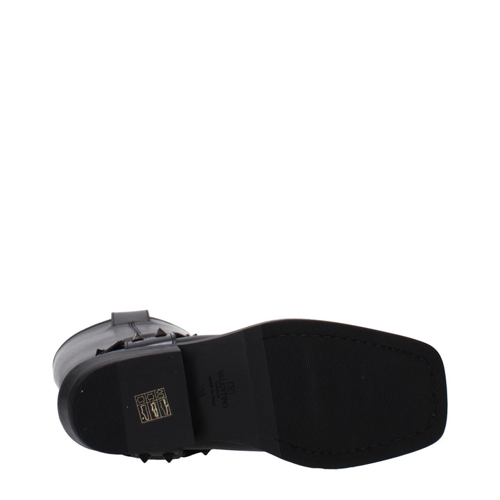 Valentino Garavani Black Leather Boots