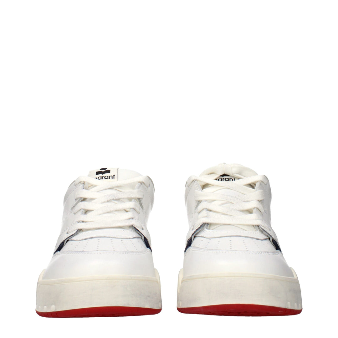 Isabel Marant White Leather Low Top Sneakers