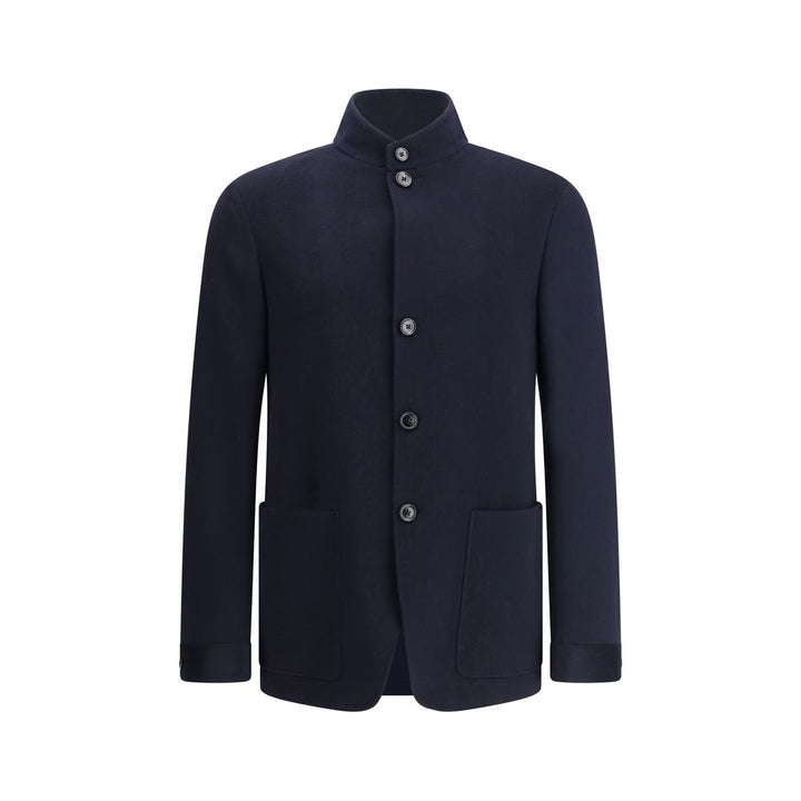 ZEGNA Blue Cashmere Coat