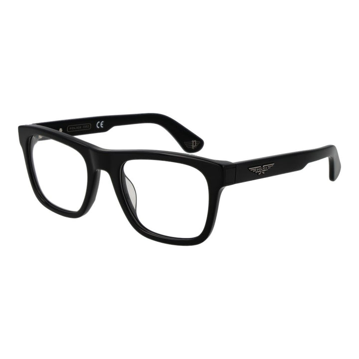 Police Black Cellulose Acetate Glasses (Frames)