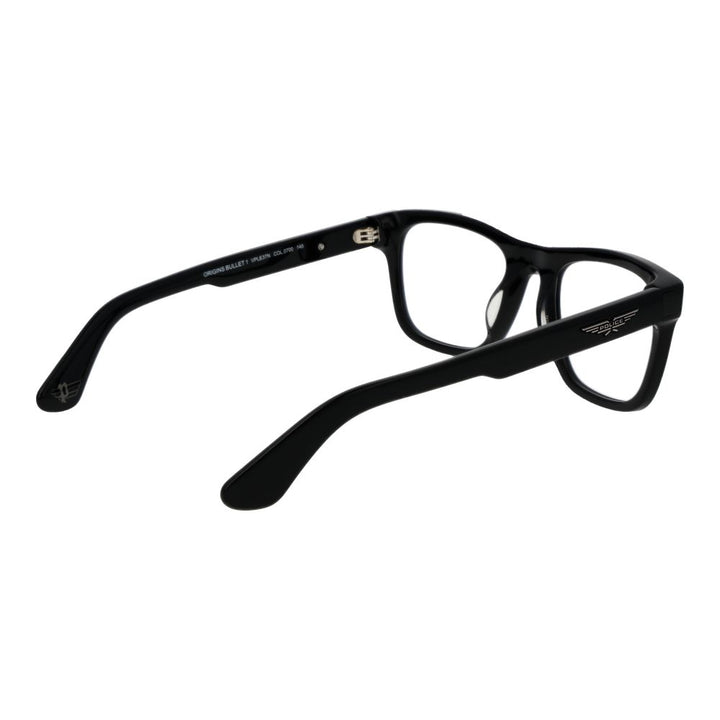 Police Black Cellulose Acetate Glasses (Frames)