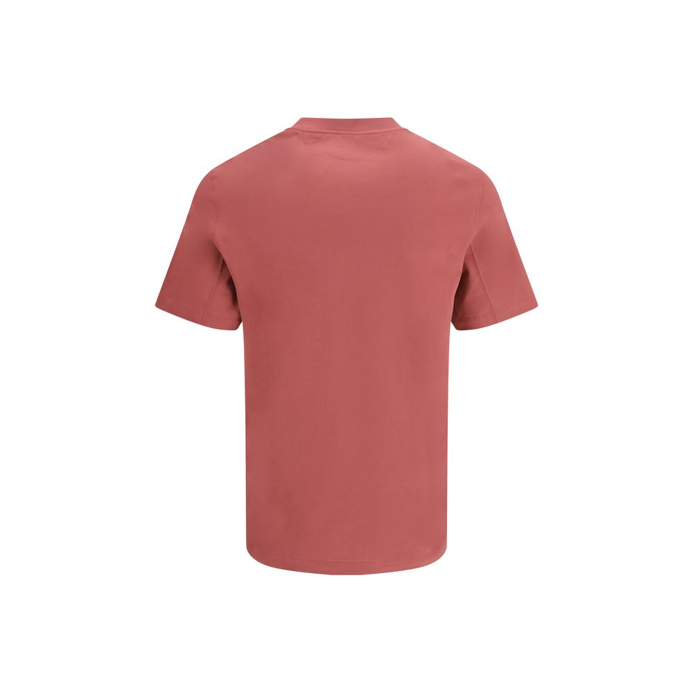 Brunello Cucinelli Red Cotton Long Sleeve T-Shirt