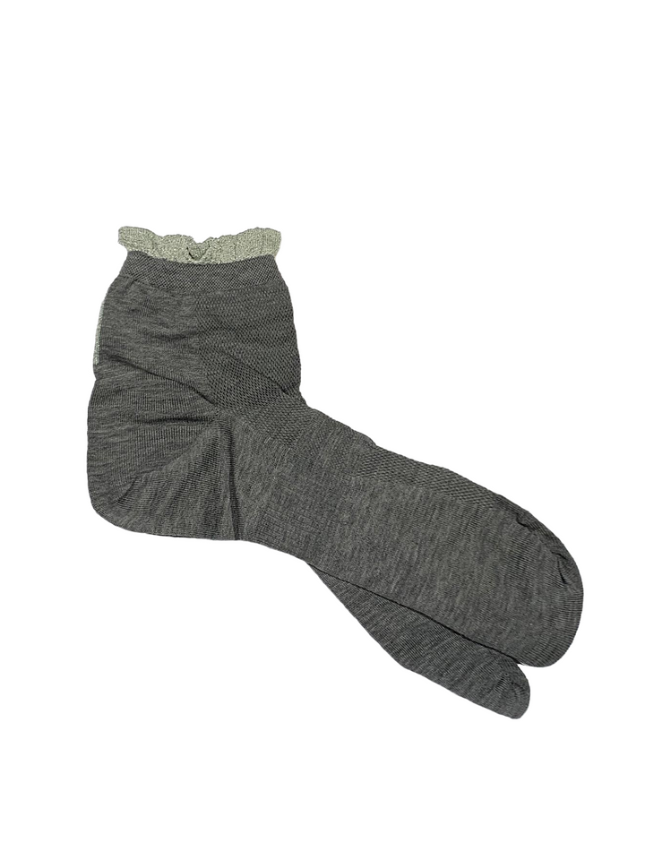 lurex and cotton tabi socks-0