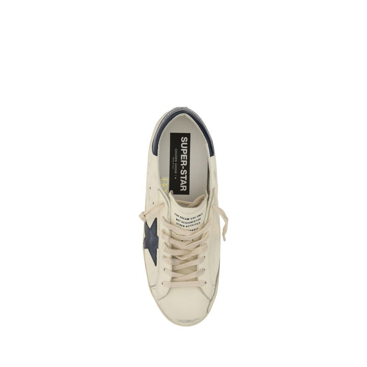 Golden Goose White Goatskin Low Top Sneakers