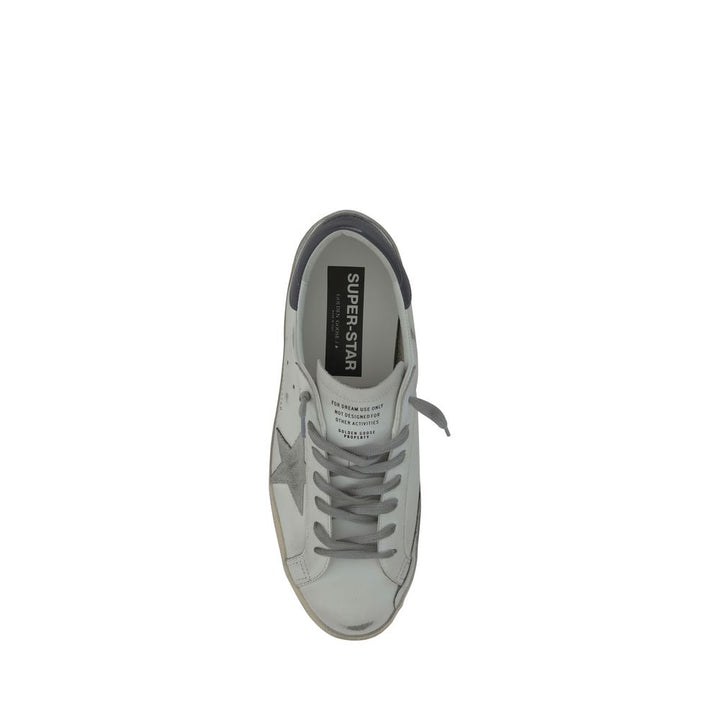 Golden Goose White Goatskin Low Top Sneakers