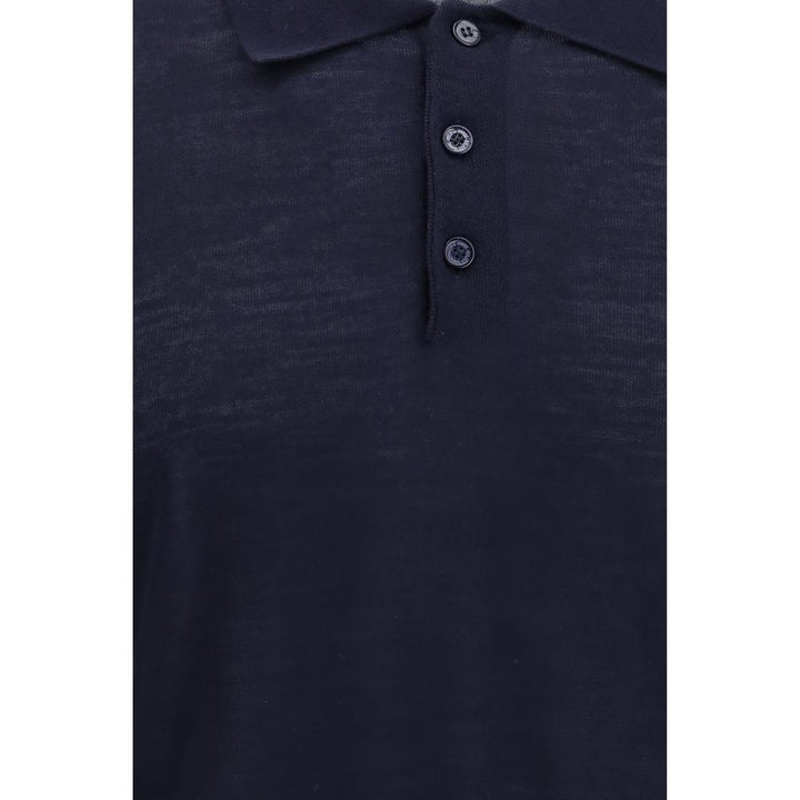 Golden Goose Blue Merino Wool Shirt