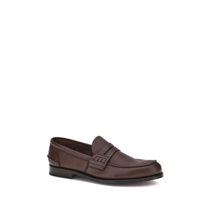 Church's Brown Calf Leather Bos Taurus Slip-On Loafers