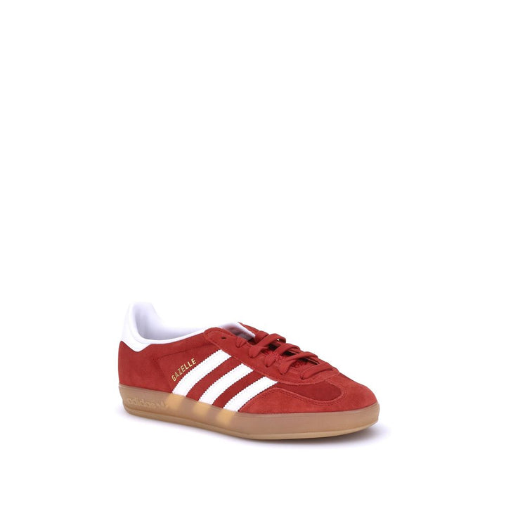 Adidas Red Calf Leather Bos Taurus Low Top Sneakers
