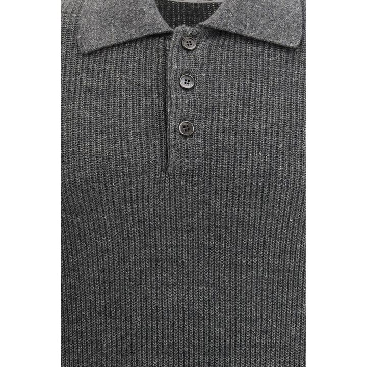 Brunello Cucinelli Gray Cotton Sweatshirt