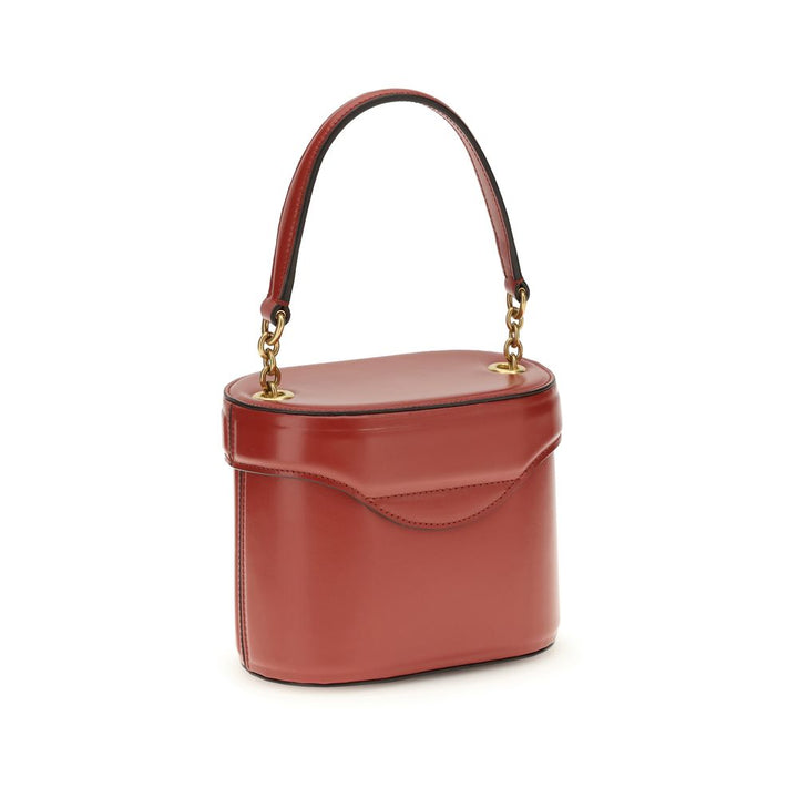 Valentino Garavani Red Calf Leather Bos Taurus Shoulder Bag