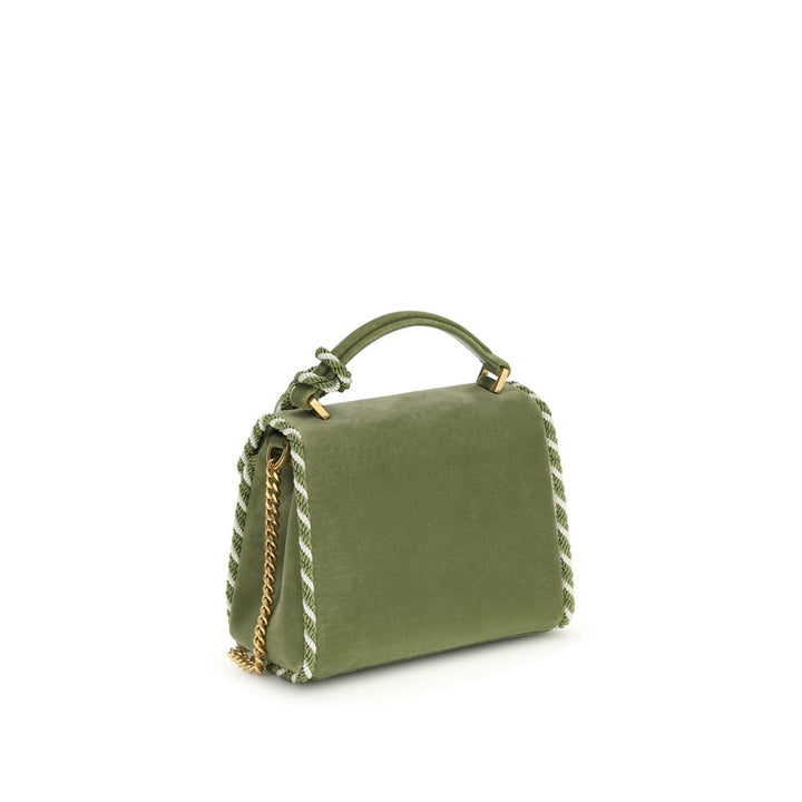 Valentino Garavani Green Calf Leather Bos Taurus Shoulder Bag