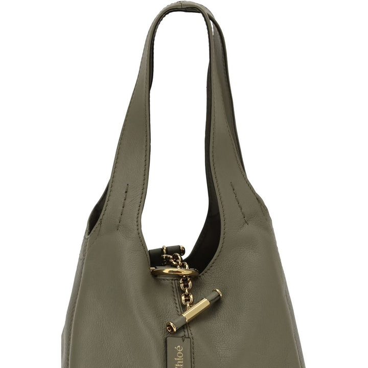Chloé Green Calf Leather Bos Taurus Shoulder Bag