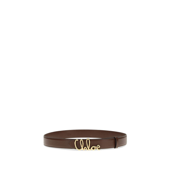 Chloé Brown Calf Leather Bos Taurus Regular Belt