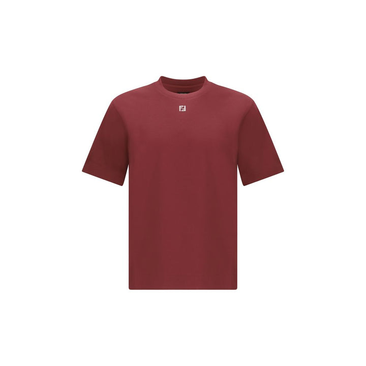Fendi Bordeaux Cotton T-Shirt