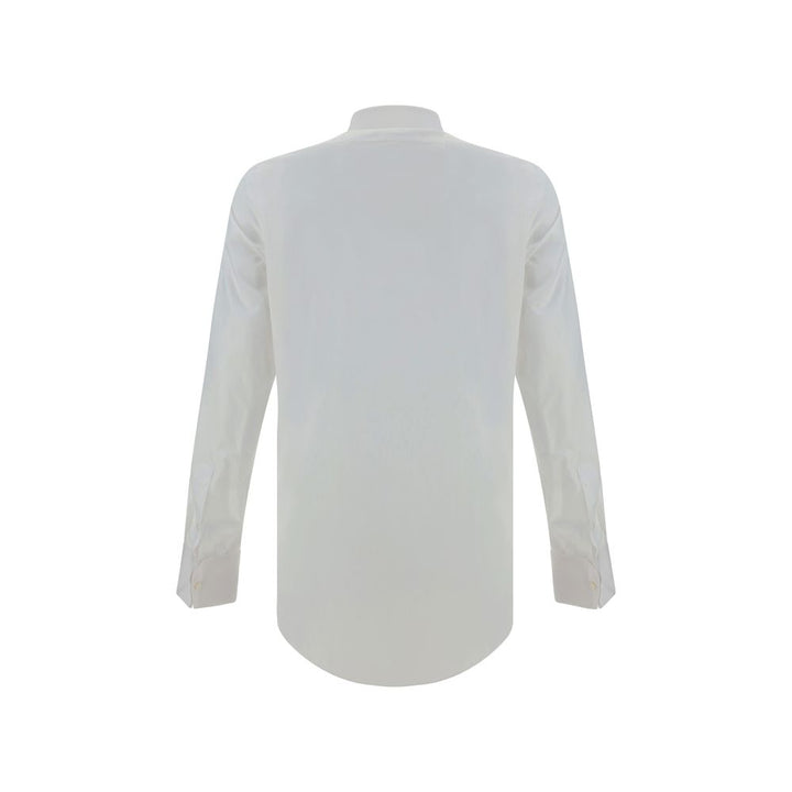 Finamore White Cotton Dress Shirt