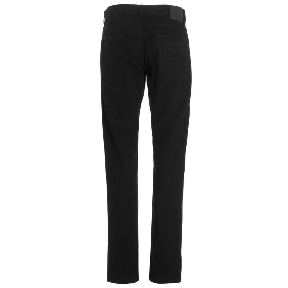 Alexander McQueen Black Cotton Skinny Jeans
