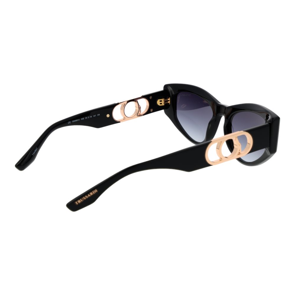 Trussardi Black Acetate Sunglasses