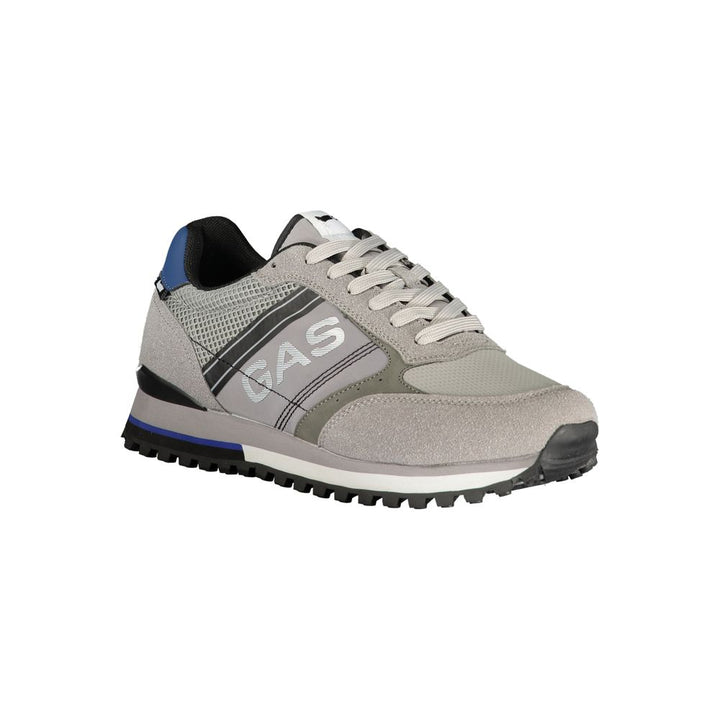 Gas Gray Polyester Athletic Sneakers