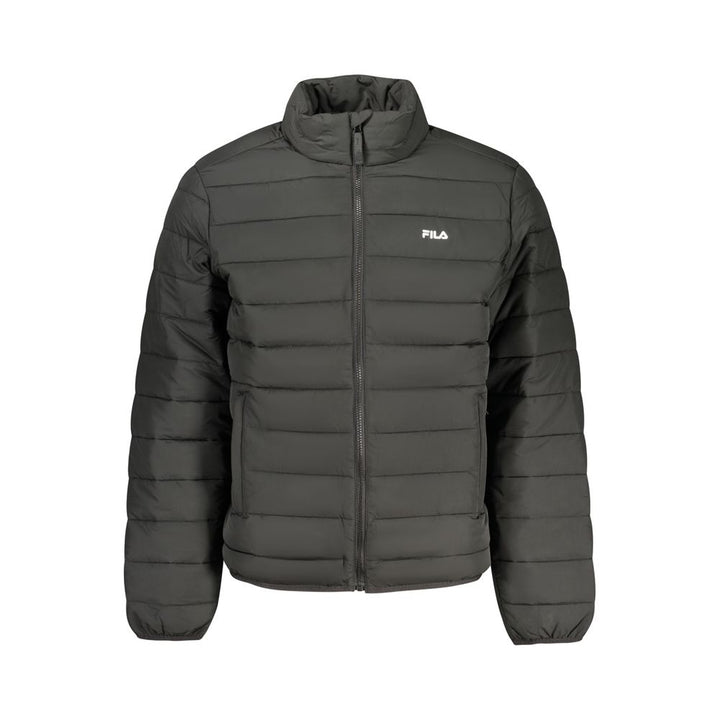 Fila Black Polyester Coat