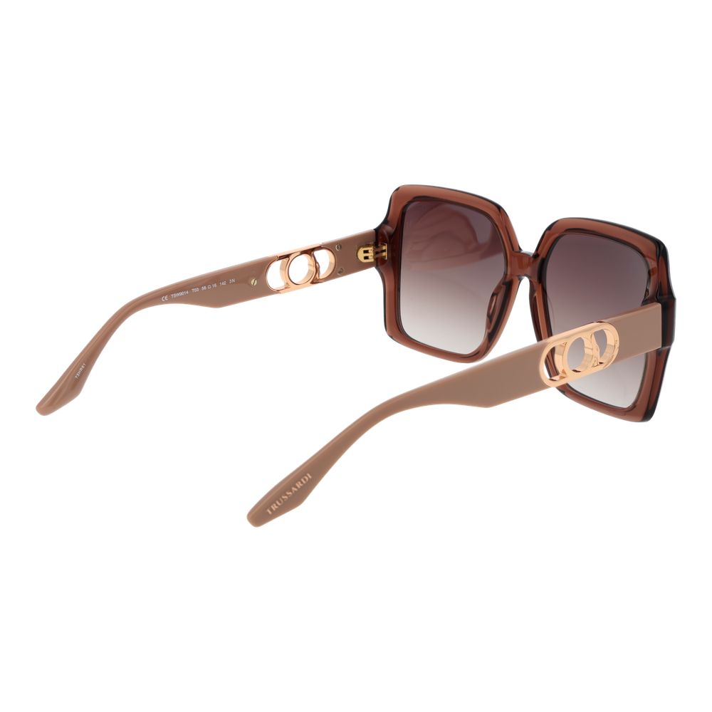 Trussardi Brown Acetate Sunglasses