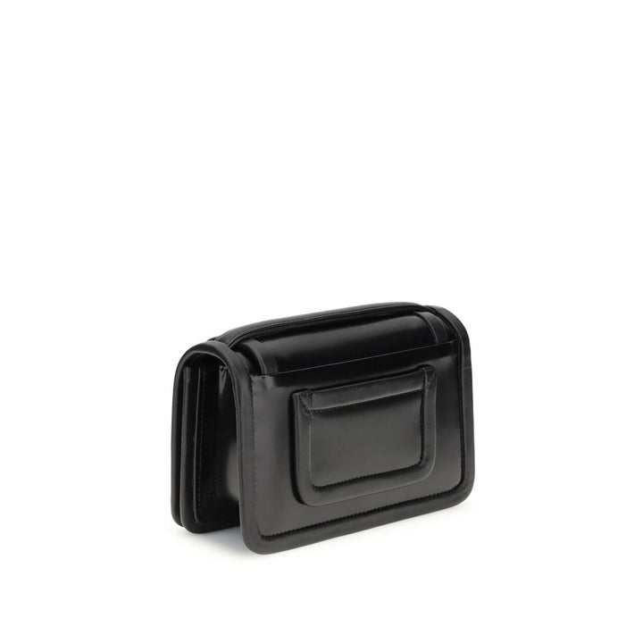 Pierre Hardy Black Calf Leather Bos Taurus Shoulder Bag