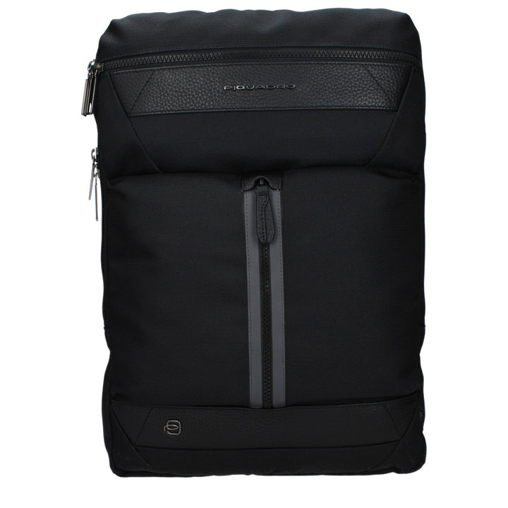 Piquadro Black Fabric Backpack