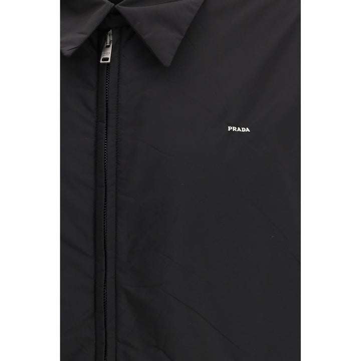 Prada Black Recycled Polyamide Full-Length Jacket