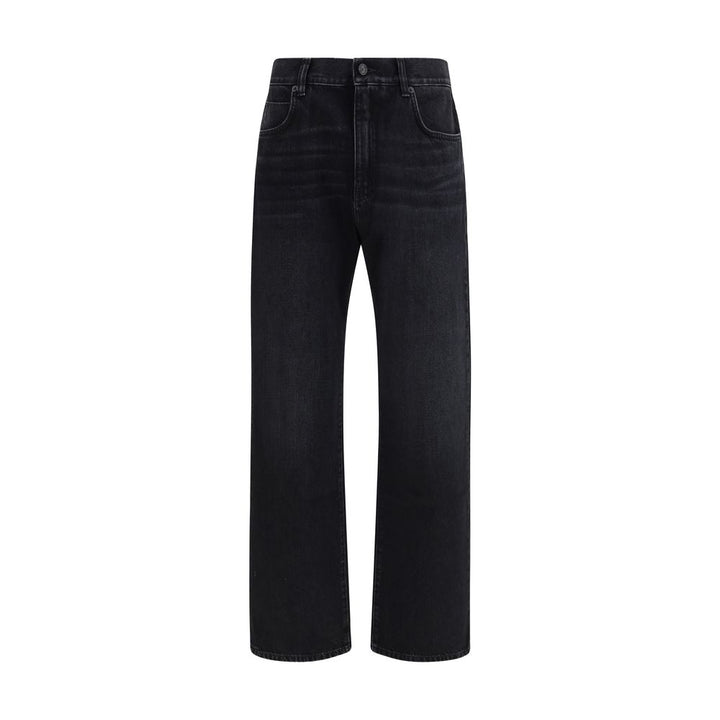 Balmain Black Cotton Jeans Denim
