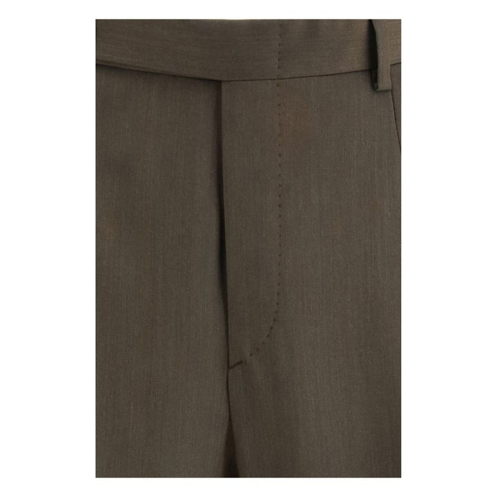 Brioni Bicolor Fleece Wool Casual Pants