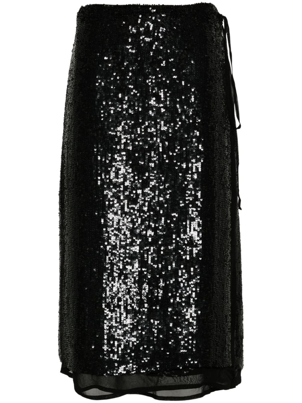 Gabriel sequinned wrap skirt-2