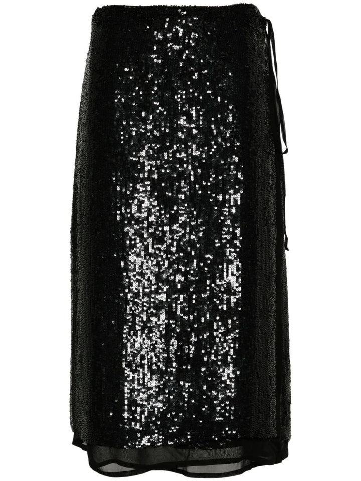 Gabriel sequinned wrap skirt-2