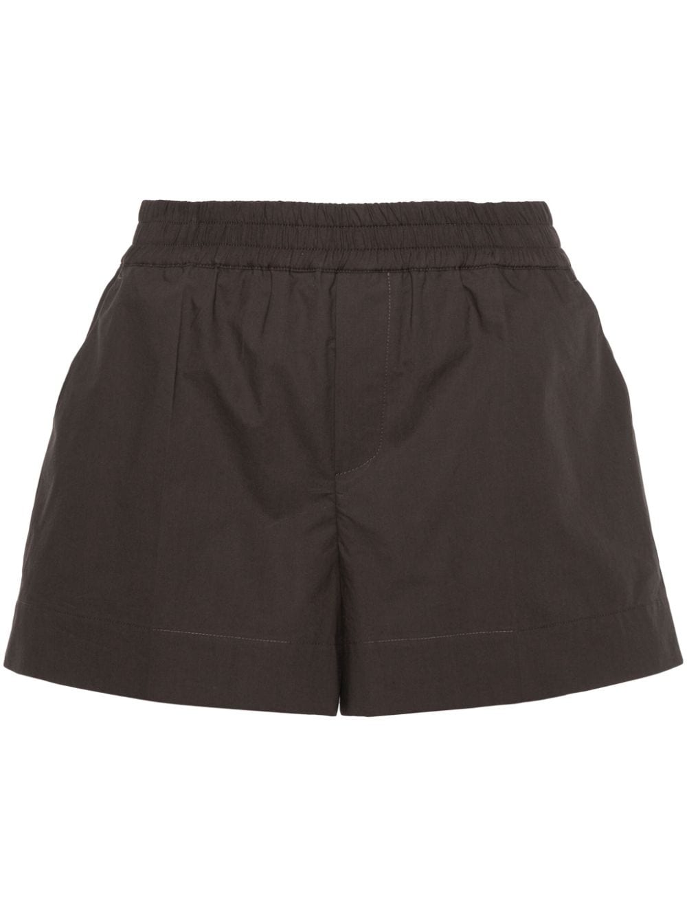 elasticated-waist cotton shorts-3