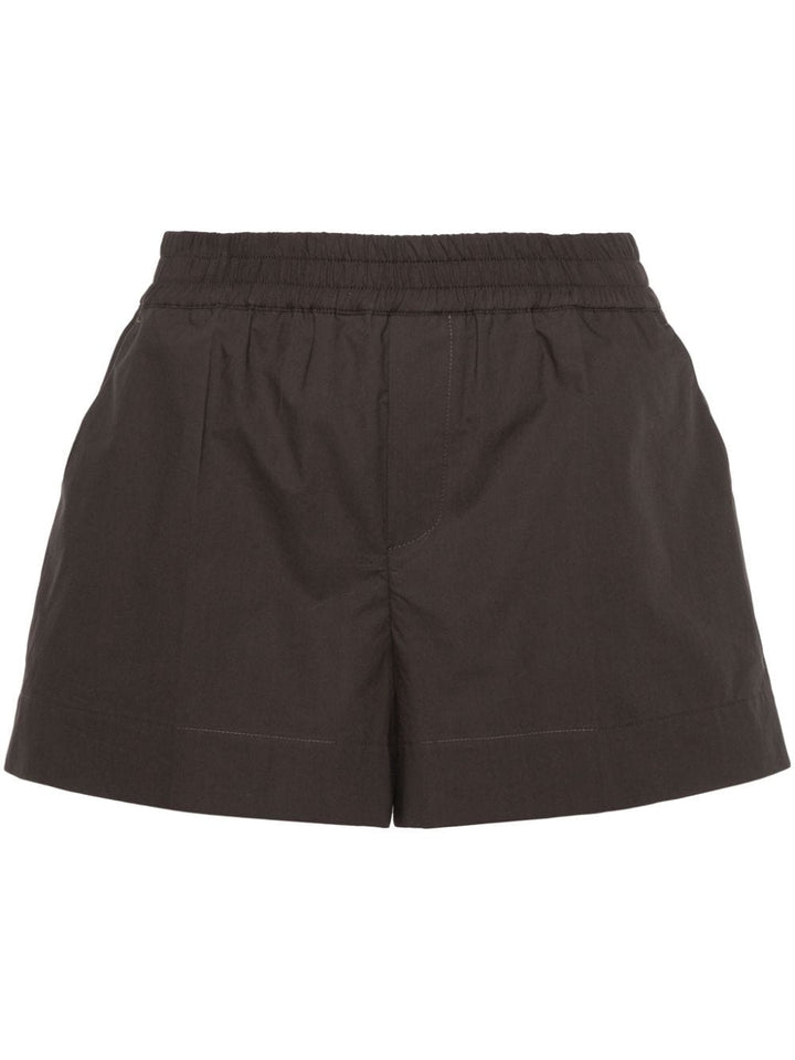 elasticated-waist cotton shorts-3