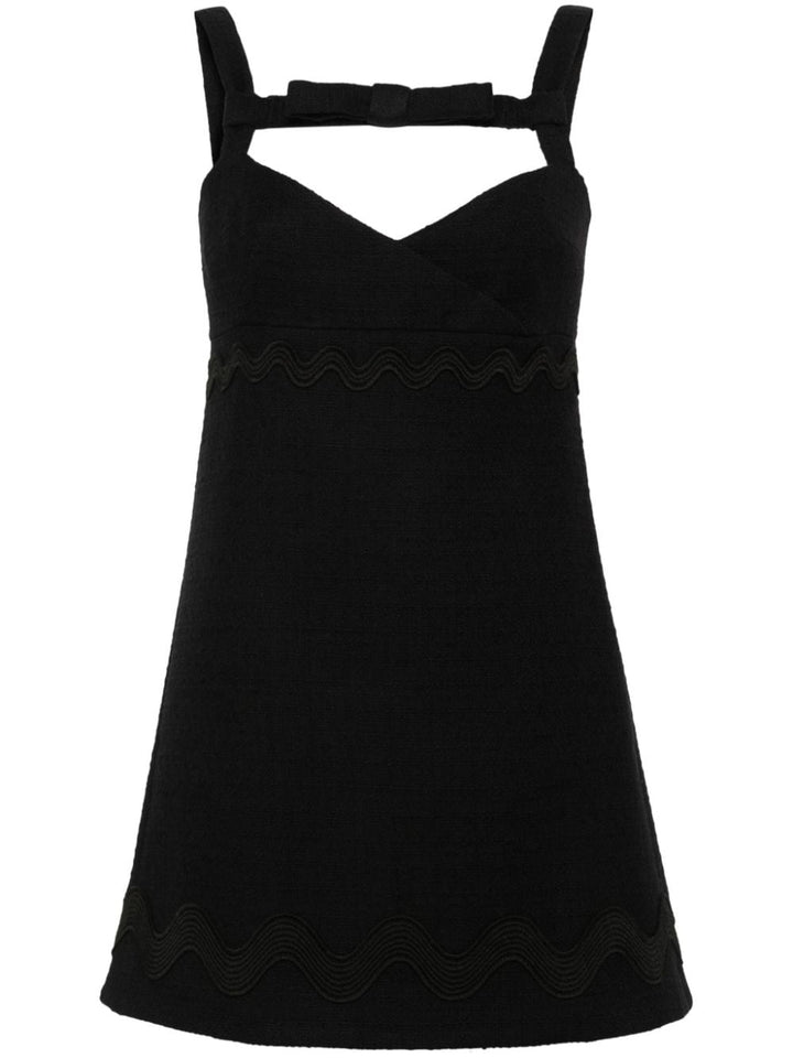 scallop-trim mini dress-0