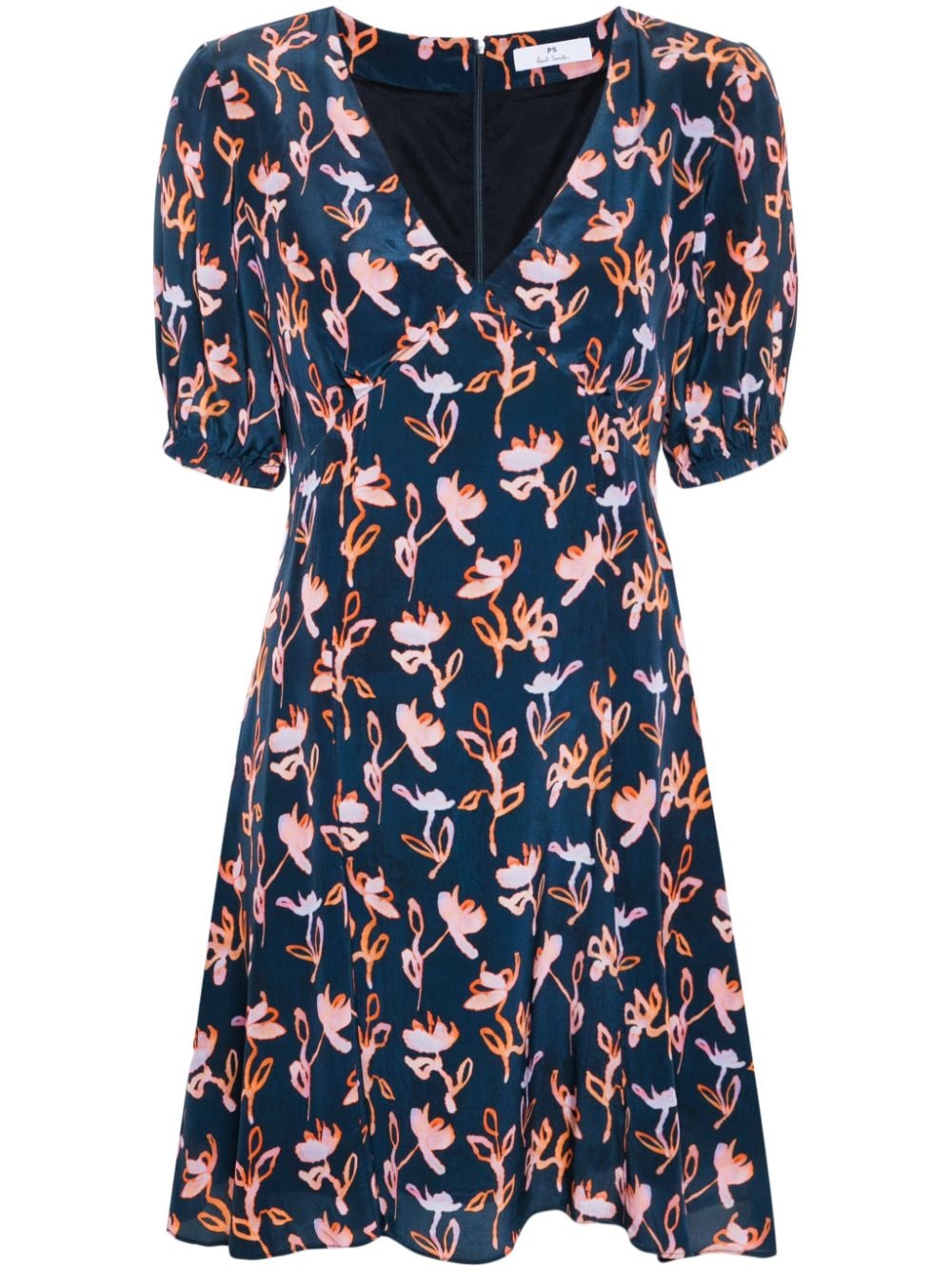 abstract-print mini dress-0