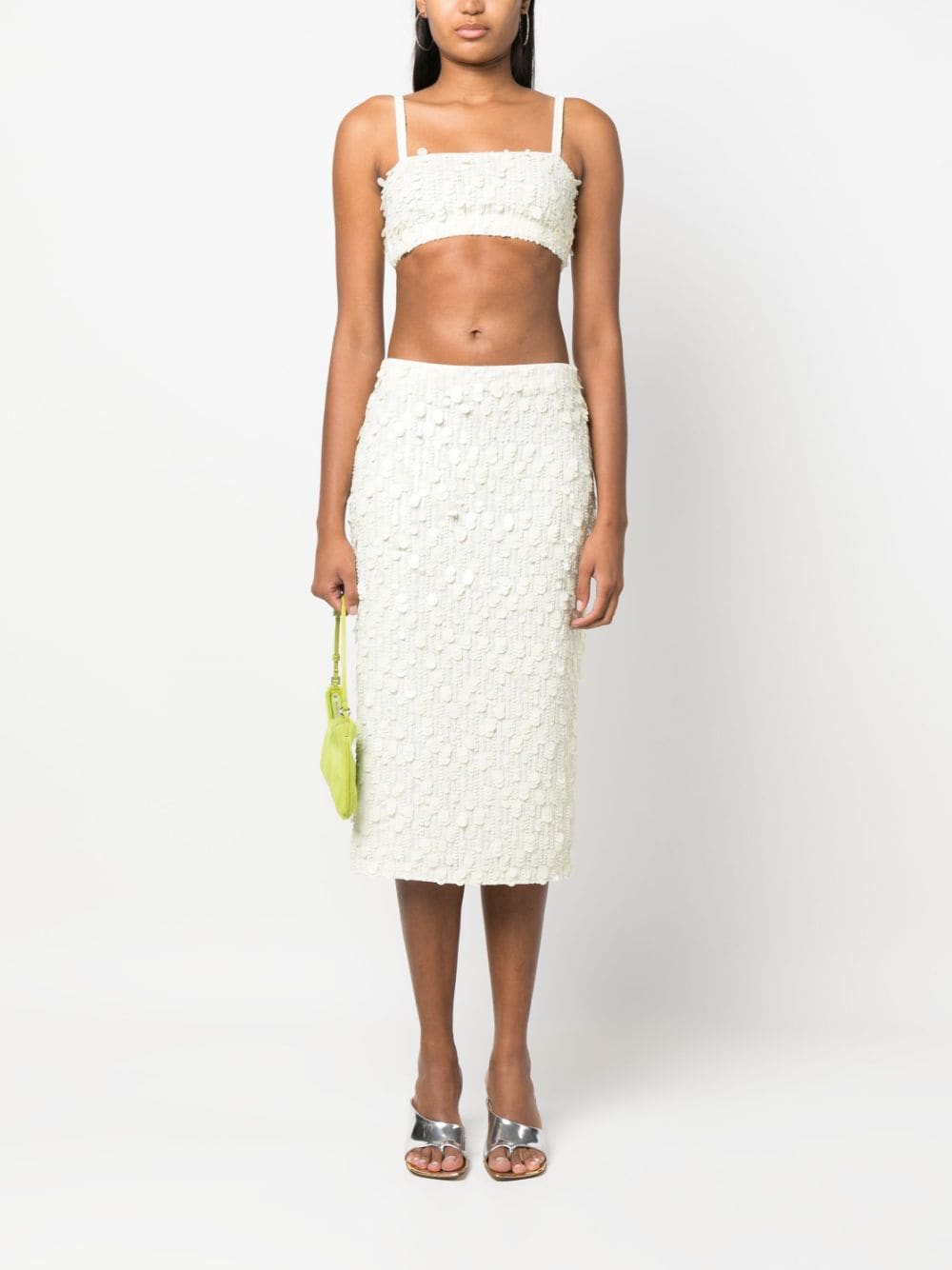 PAROSH sequin-embellished crop top-3