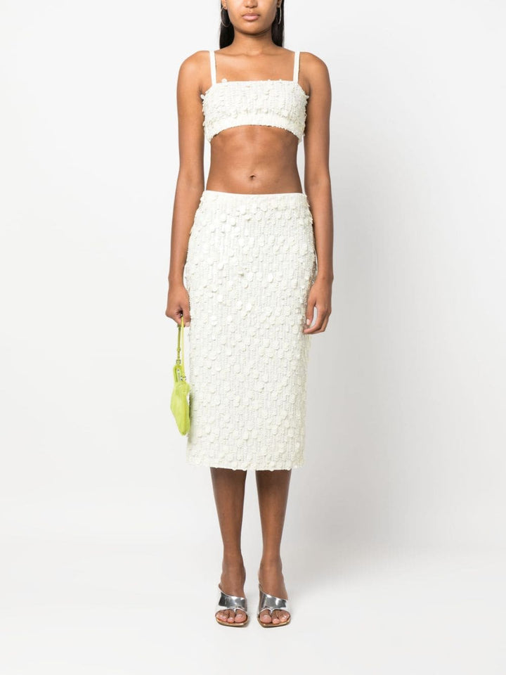 PAROSH sequin-embellished crop top-3