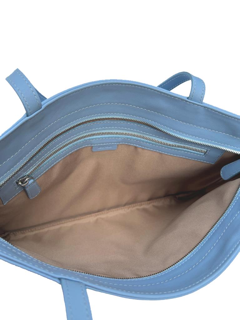 LA ROSE tote bag azzurro-14