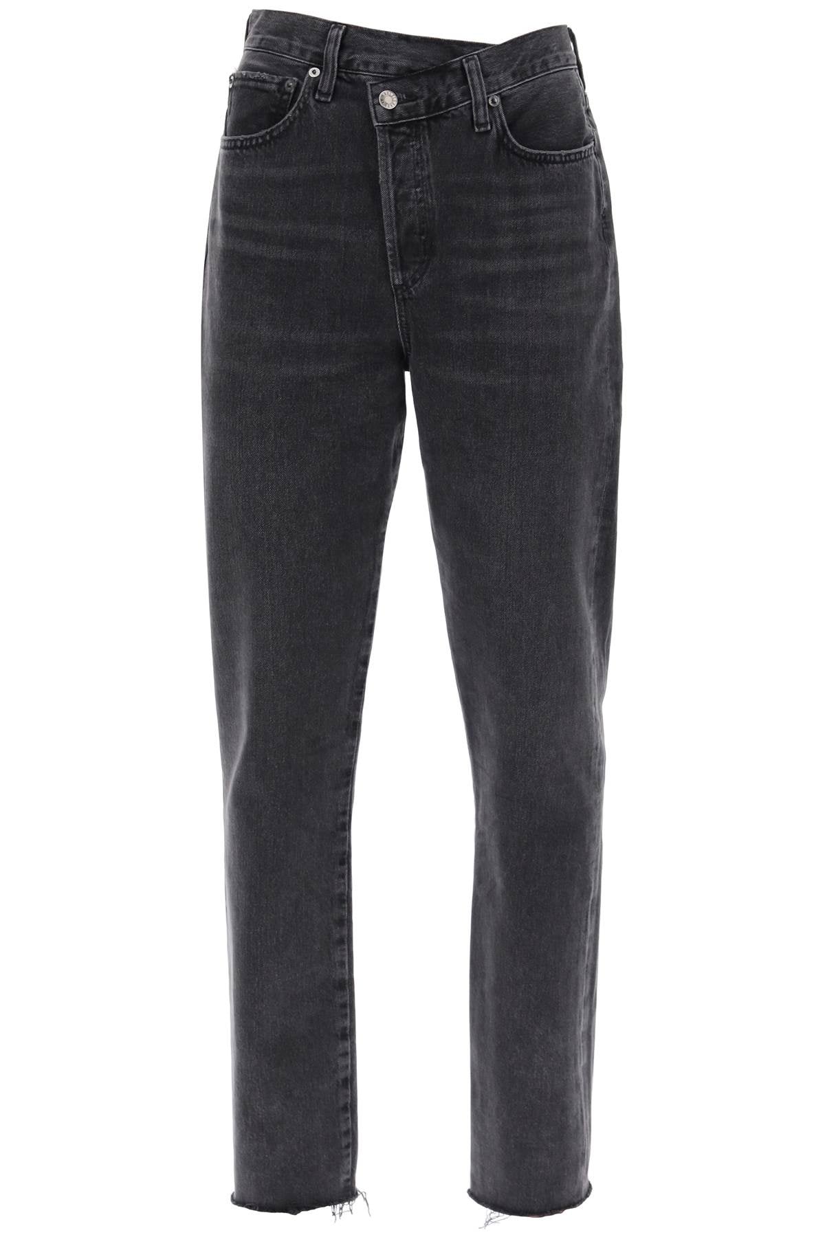 Agolde offset waistband jeans-0