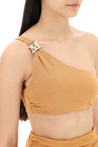 one-shoulder bikini top in jersey and-3
