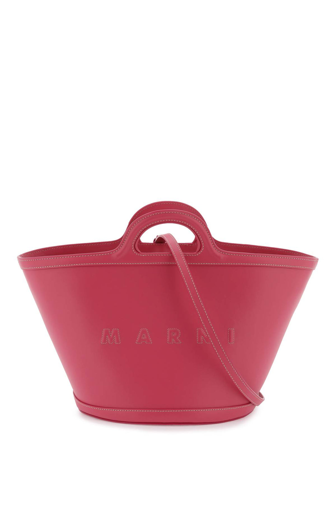 leather small tropicalia bucket bag-0