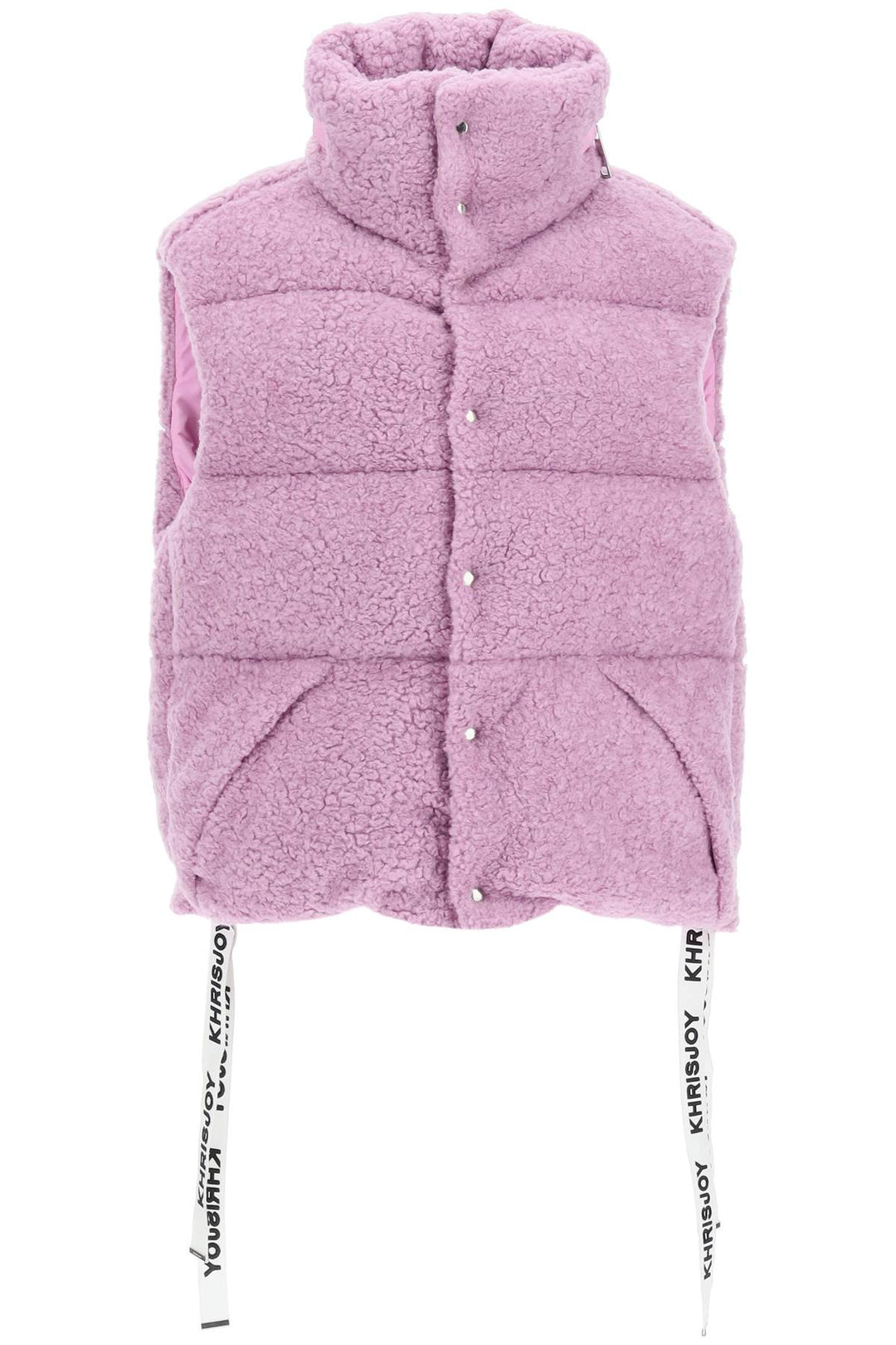 padded fleece vest-0
