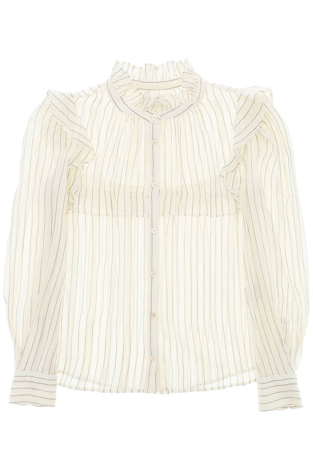 Isabel marant etoile "striped cotton blouse by id-0