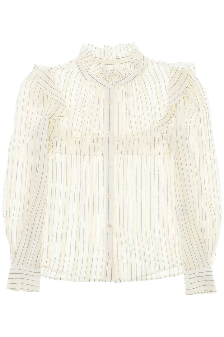 Isabel marant etoile "striped cotton blouse by id-0