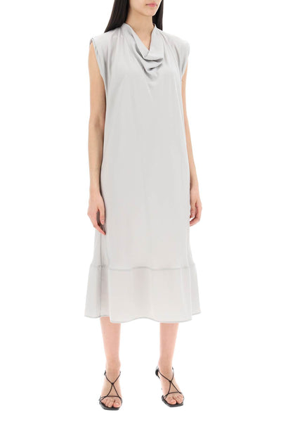 Lemaire midi dress with diagonal cut in-1