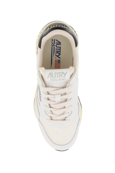 Autry low-cut nylon and leather reelwind sneakers-1