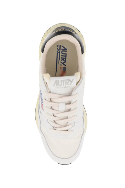 Autry low-cut nylon and leather reelwind sneakers-1