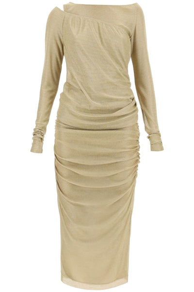 long dress in lurex knit-0